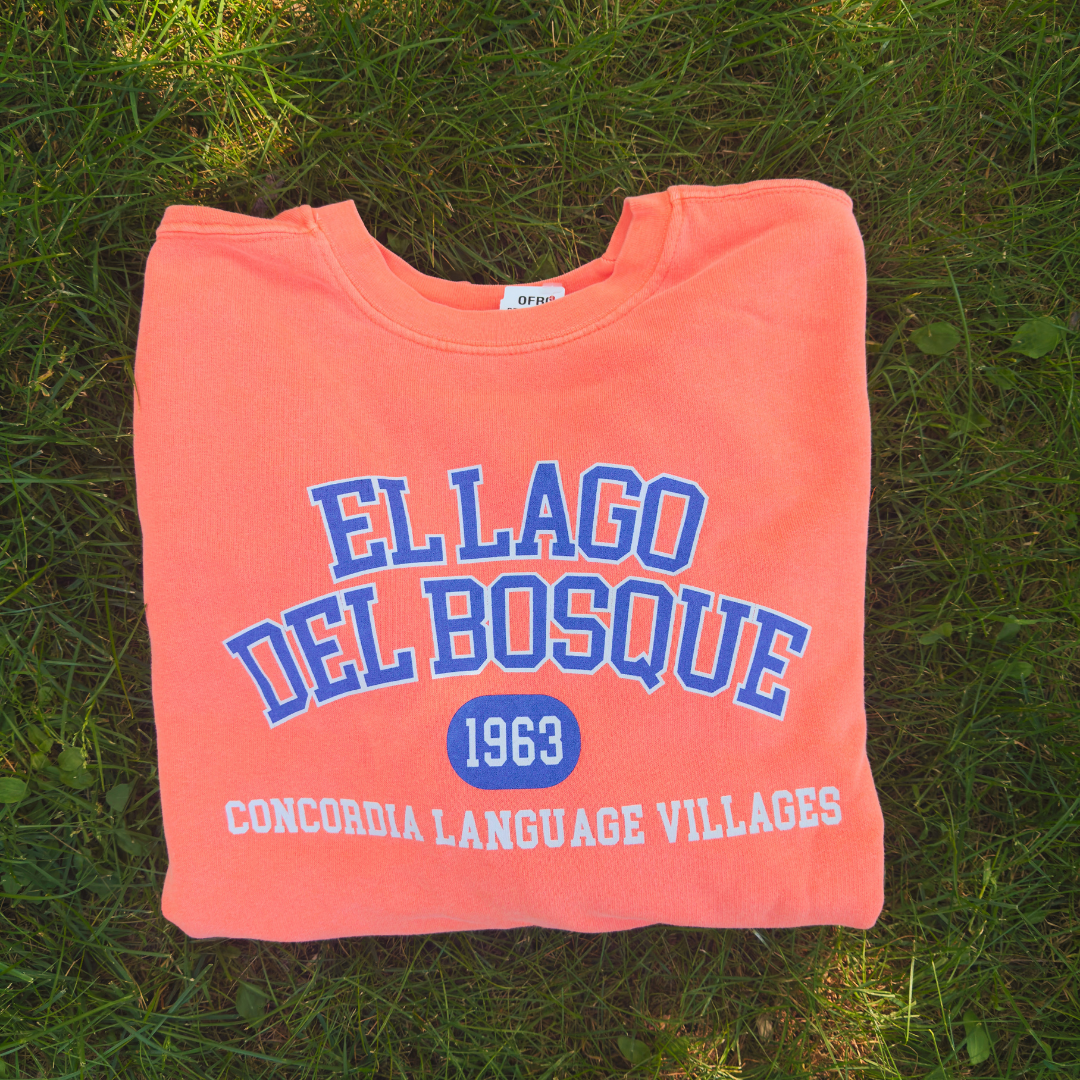 NEW! 2026 El Lago del Bosque Collegiate Crew Neck Sweatshirt