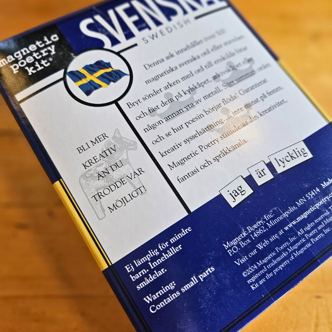 Swedish Magnetic Poetry