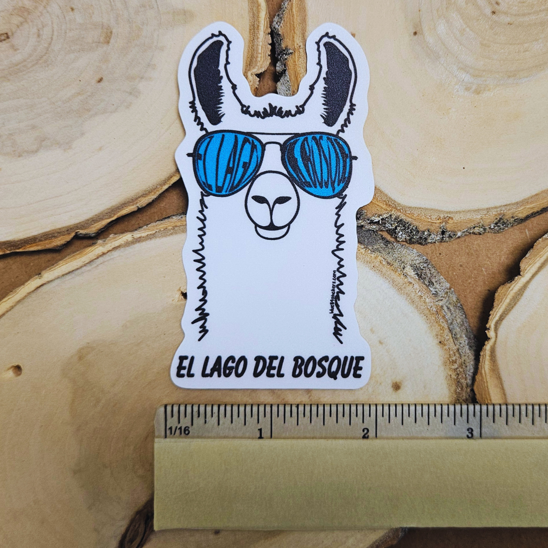 ELdB Blue Glasses Llama Sticker