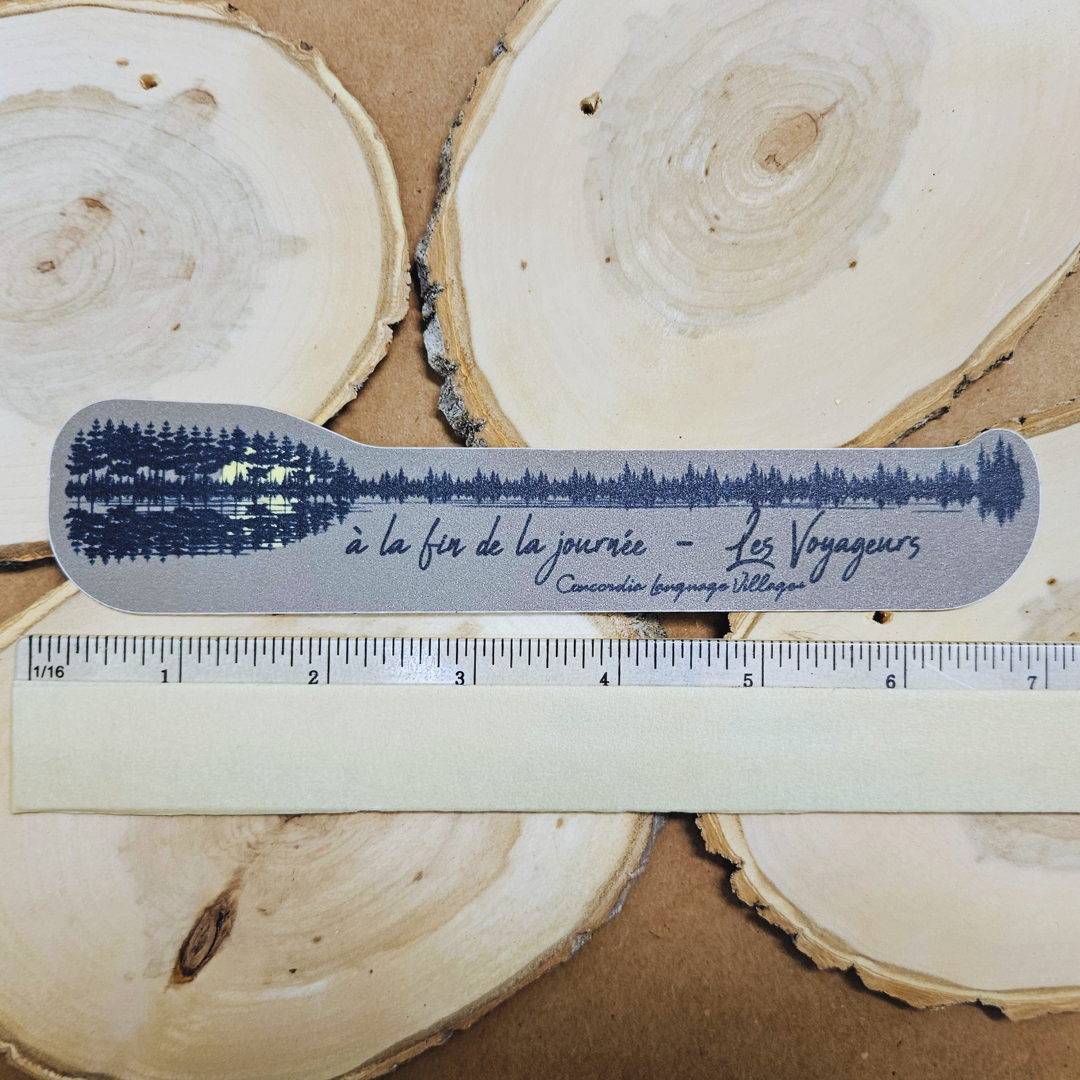 Voyageurs Long Paddle Sticker