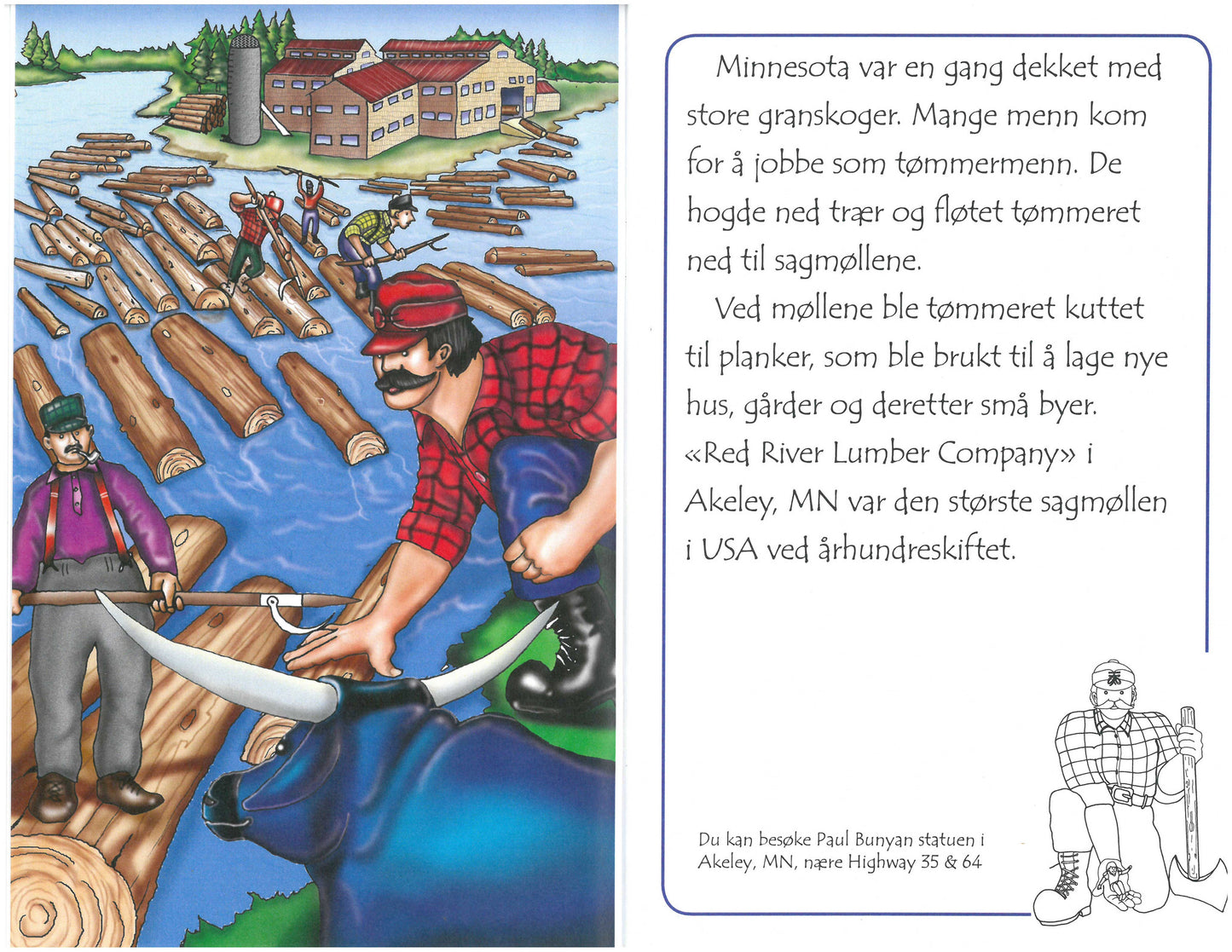 Paul Bunyan og Babe i Minnesota