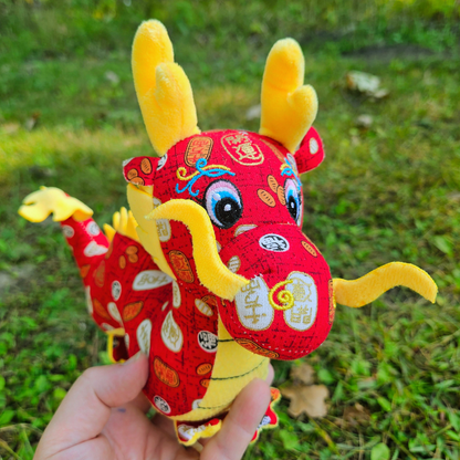 Patterned Red Dragon