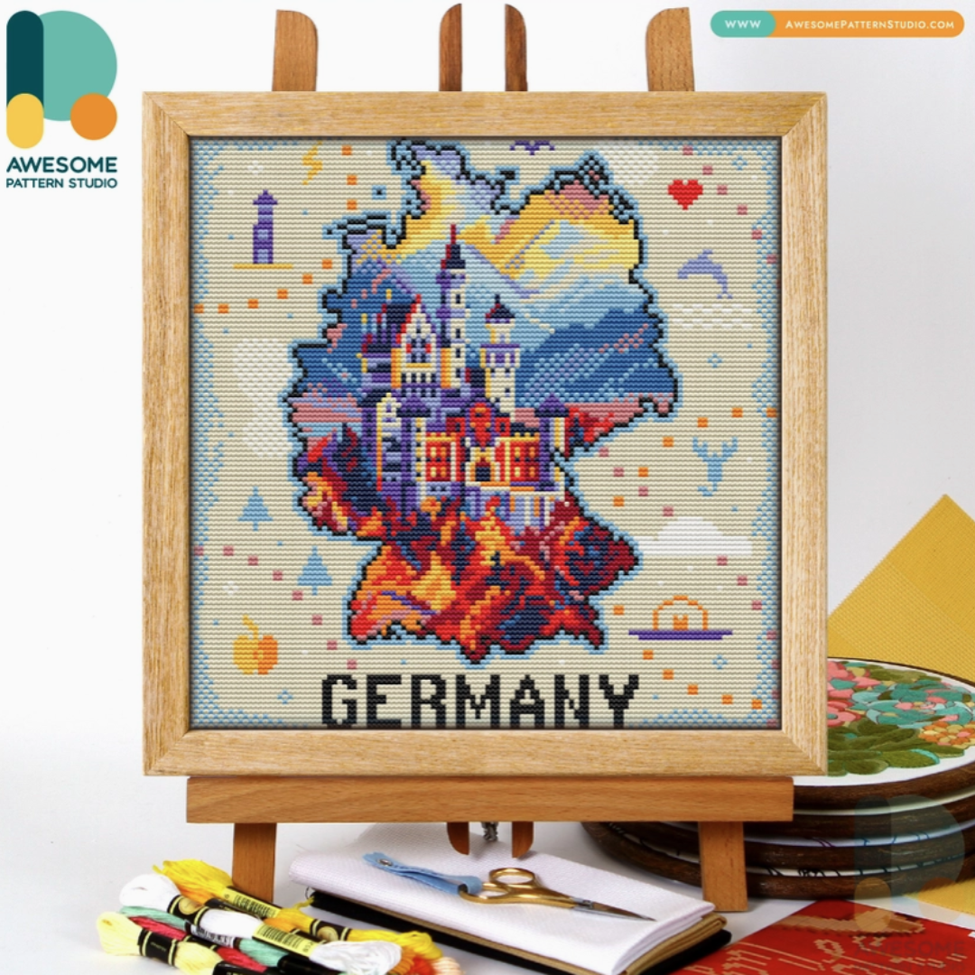 Neuschwanstein Cross Stitch Kit