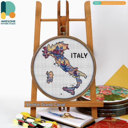 Italy Cross-Stitch Collection