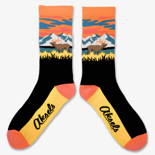 Mountain Reindeer Socks