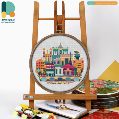 Italy Cross-Stitch Collection