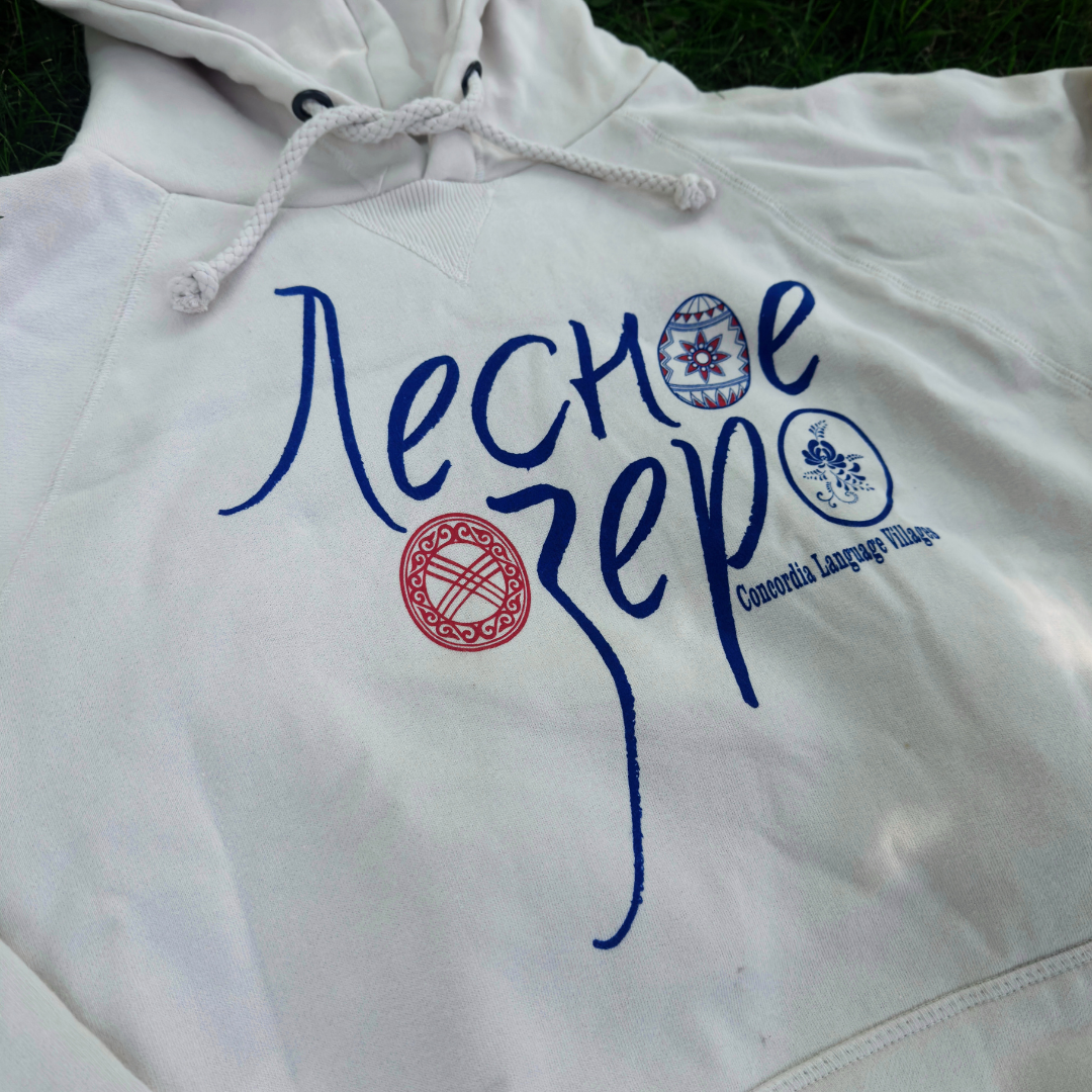 Lesnoe Ozero Folk Art Hooded Sweatshirt
