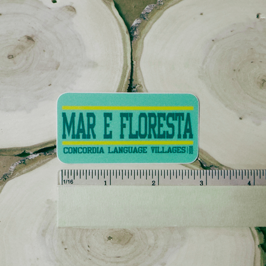 Mar e Floresta Collegiate Sticker