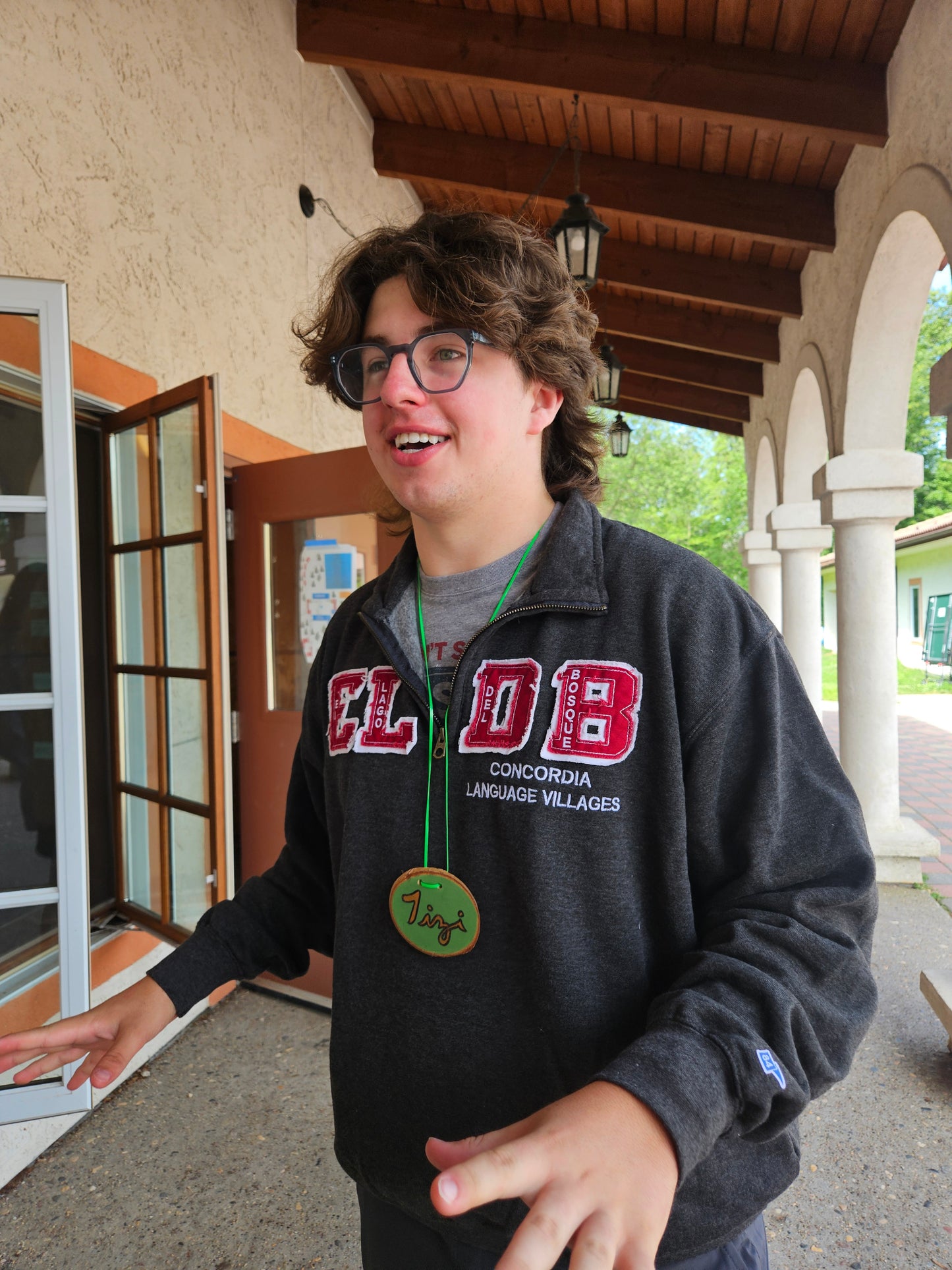 ELdB Letters 1/4 Zip Sweatshirt