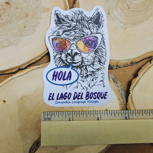 Hola Llama Sticker