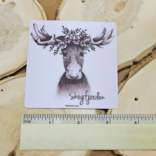Skogfjorden Moose Sticker