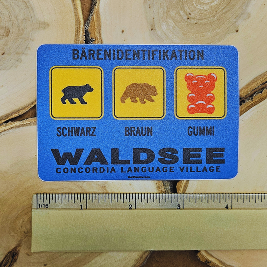 German Bear Identification Sticker