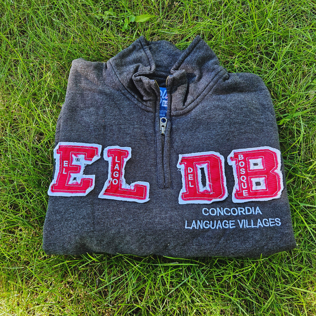 ELdB Letters 1/4 Zip Sweatshirt