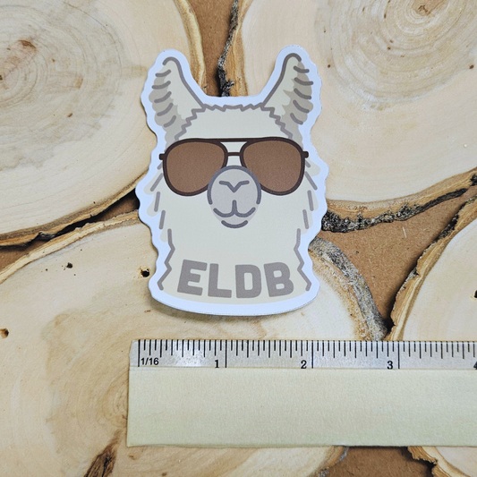 ELdB Llama w/ Shades Sticker