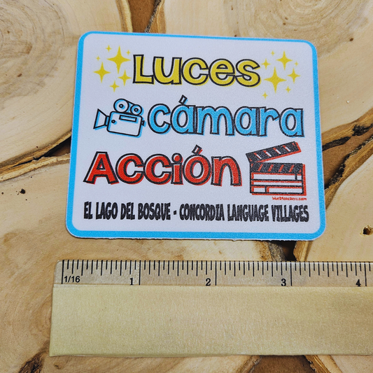 Luces, Cámera, Acción Sticker