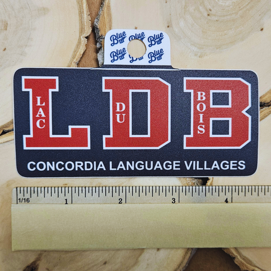 Lac du Bois Letters Sticker