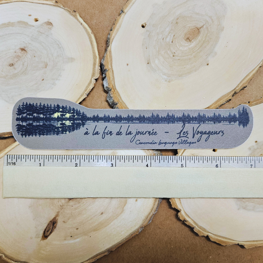 Voyageurs Long Paddle Sticker