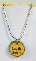 LdB Wood Name Tag Necklace